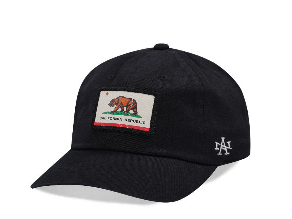 American Needle California Ballpark Black Strapback Cap