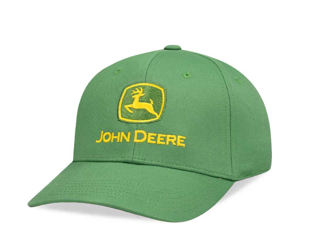 John Deere Logo Classic Cap Green Strapback Hat