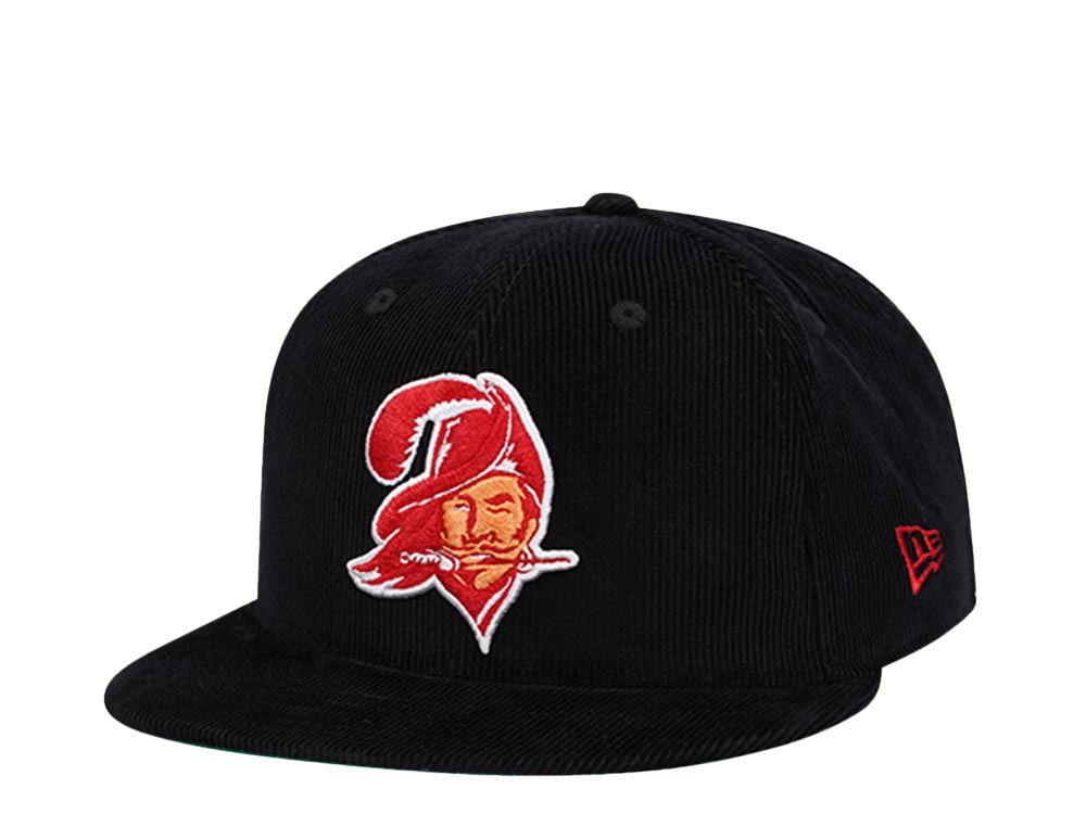 New Era Tampa Bay Buccaneers Black Corduroy Edition 9Fifty Snapback Hat