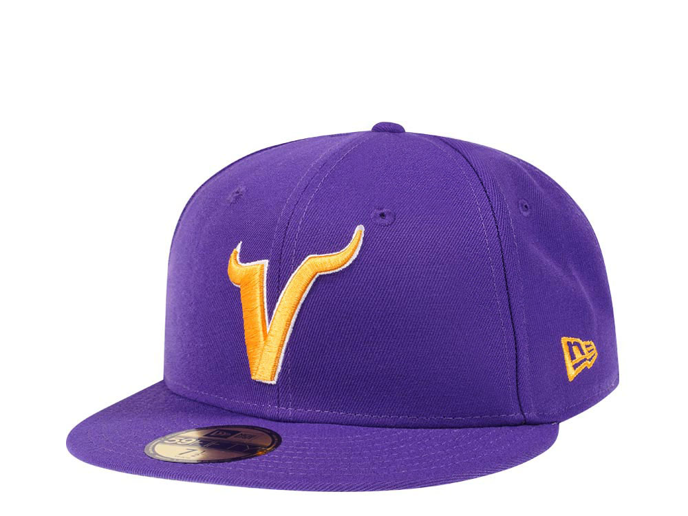 New Era Minnesota Vikings Alternate Logo Purple Edition 59Fifty Fitted Hat