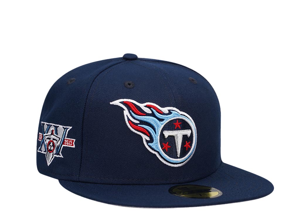 New Era Tennessee Titans 15th Anniversary Navy Classic Edition 59Fifty Fitted Hat