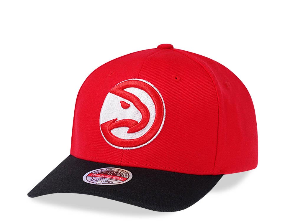 Mitchell & Ness Atlanta Hawks Two Tone Red Line Solid Flex Snapback Hat