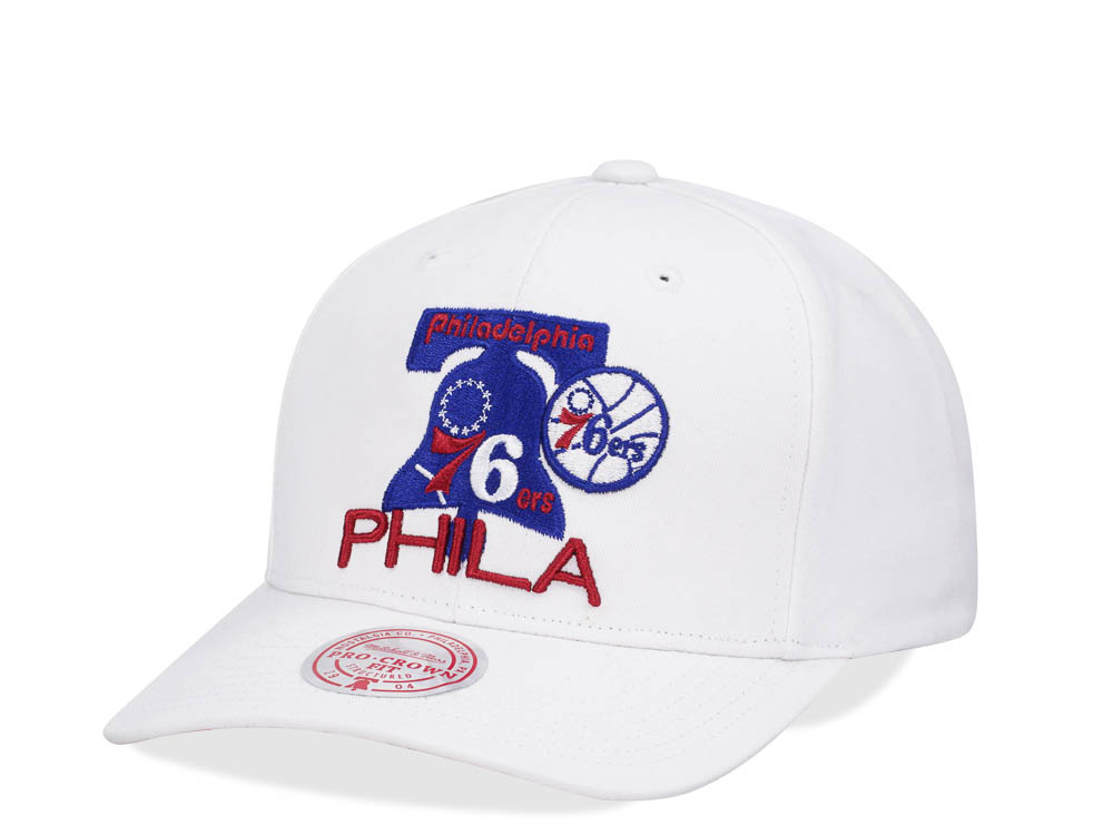 Mitchell & Ness Philadelphia 76ers All in Pro White Snapback Hat