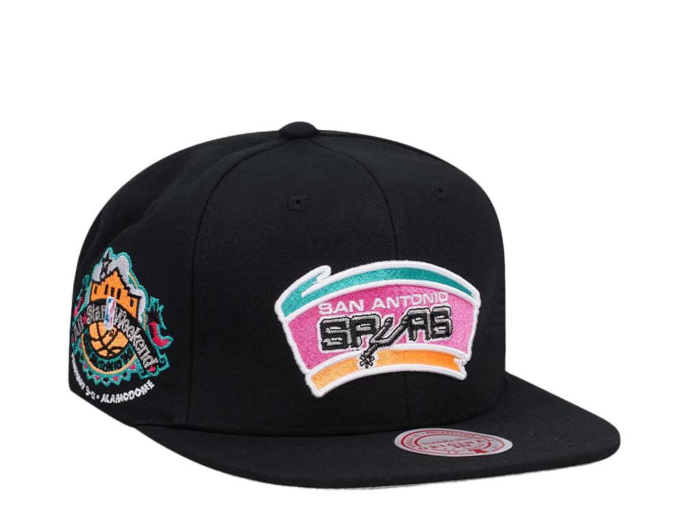 Mitchell & Ness San Antonio Spurs All Star Weekend Neon Tropical Hardwood Classic Snapback Hat