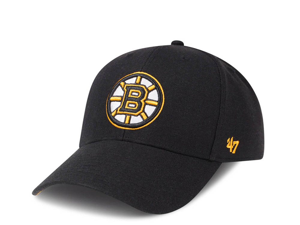 47Brand Boston Bruins Black Color Classic Snapback Hat