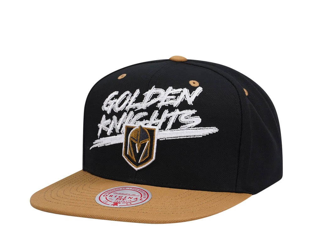 Mitchell & Ness Vegas Golden Knights Transcript Two Tone Snapback Hat