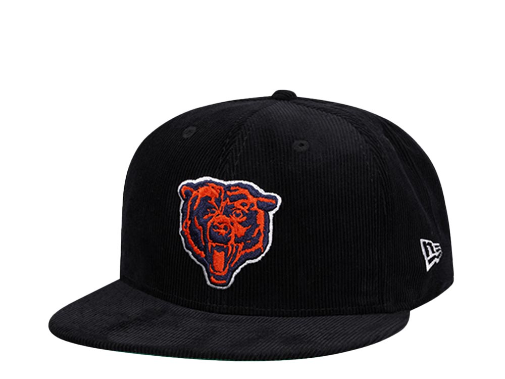 New Era Chicago Bears Black Corduroy Edition 9Fifty Snapback Hat