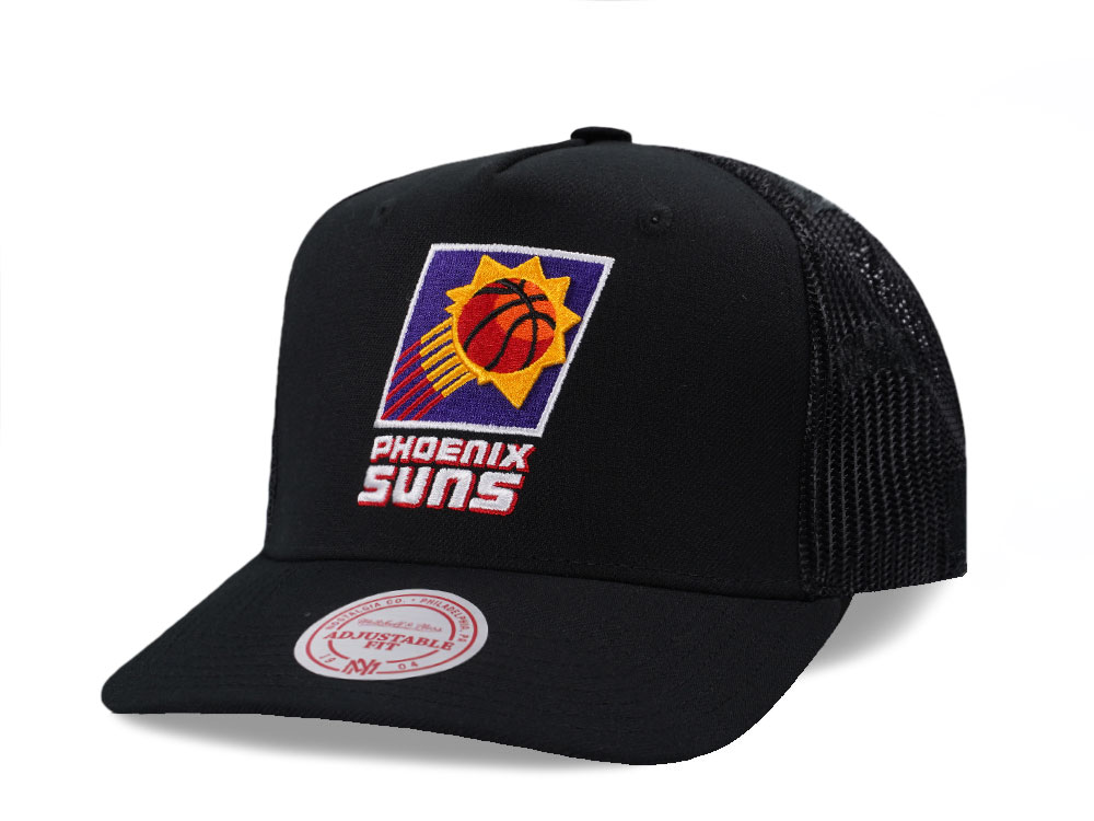 Mitchell & Ness Phoenix Suns Black Monogram Trucker Edition Snapback Hat