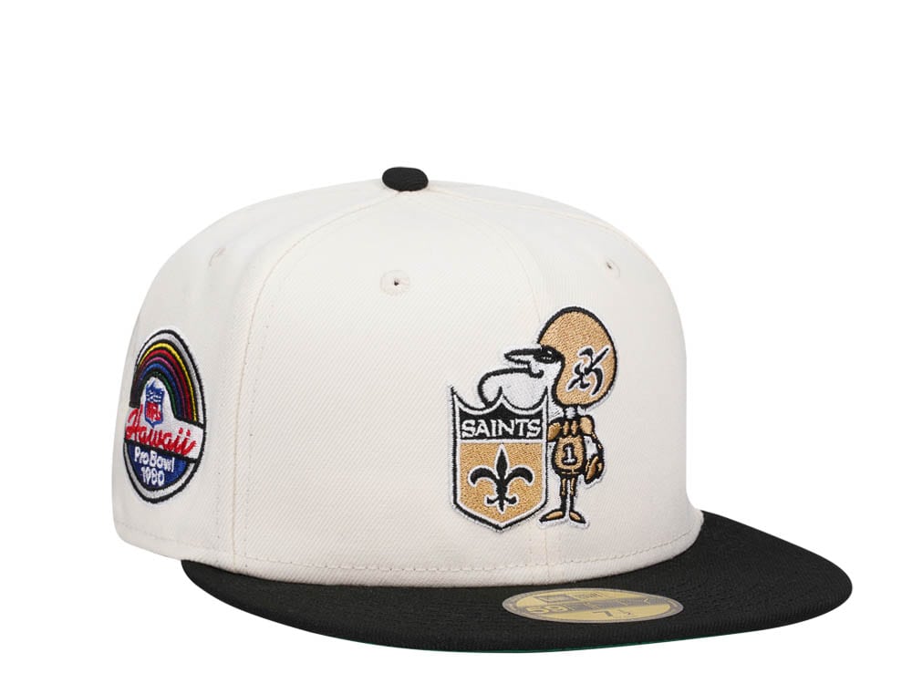 New Era New Orleans Saints Pro Bowl Chrome Two Tone Edition 59Fifty Fitted Hat