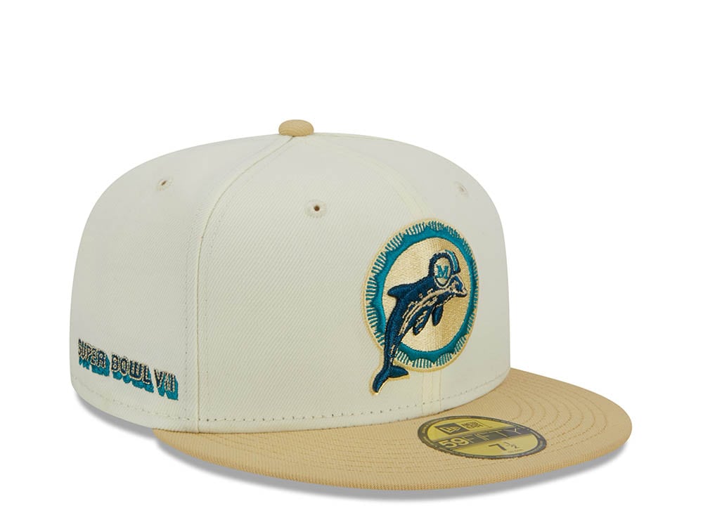 New Era Miami Dolphins Super Bowl VII Two Tone City Icon 59Fifty Fitted Casquette