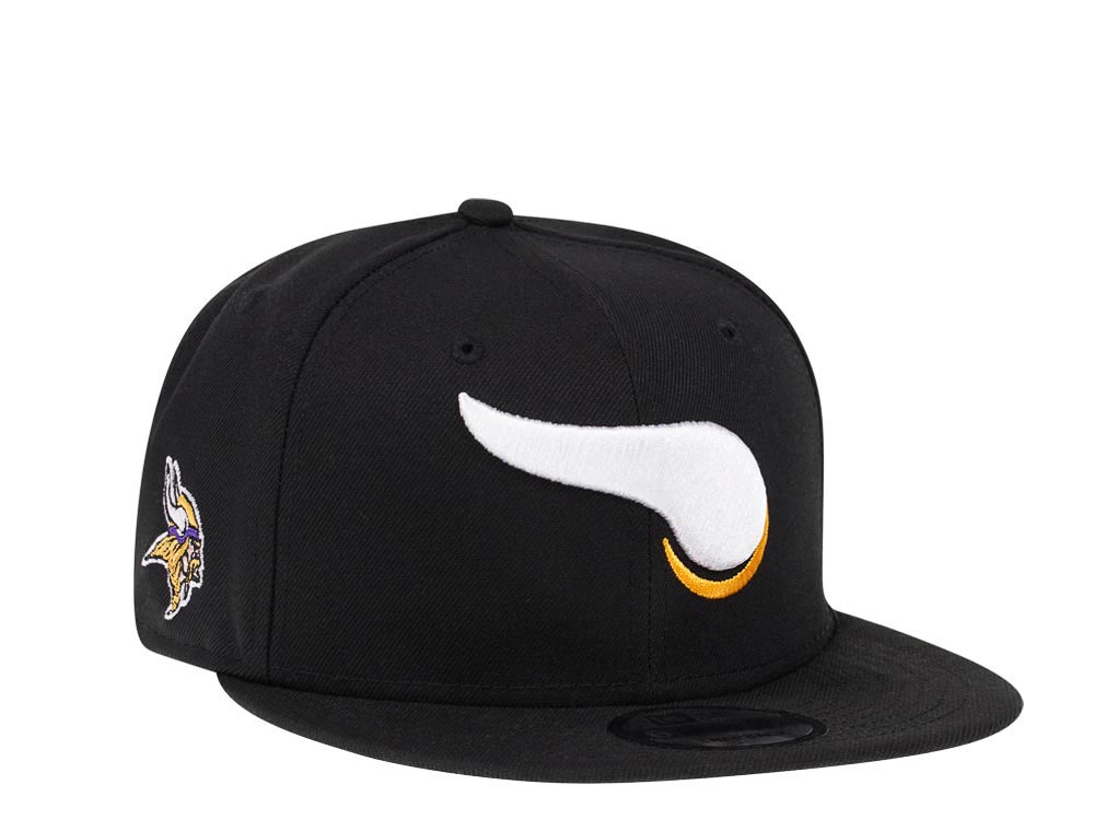 New Era Minnesota Vikings Black Prime Edition 9Fifty Snapback Hat