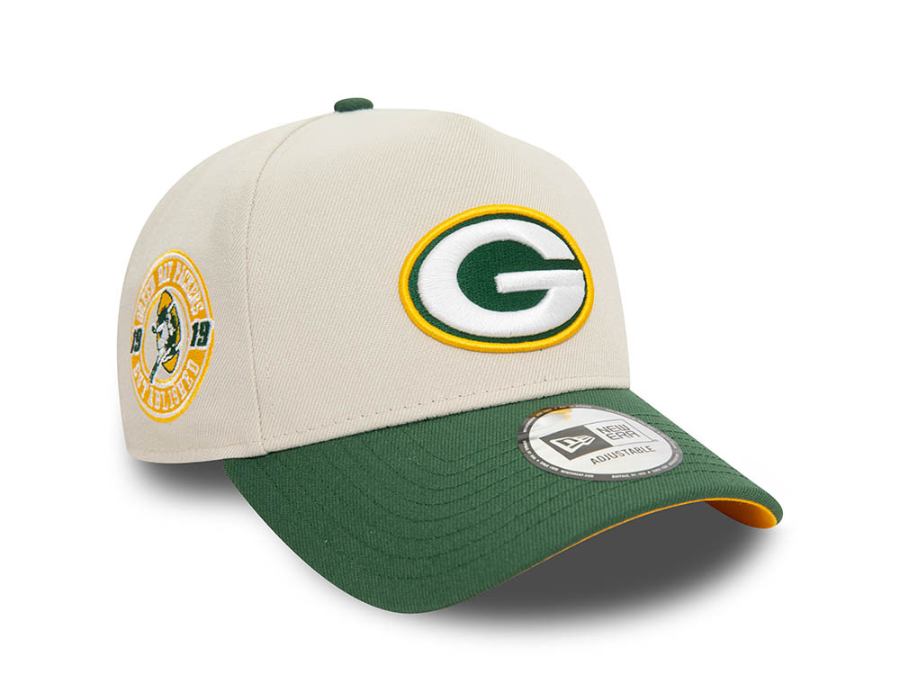 New Era Green Bay Packers Est 1919 Chrome Two Tone A Frame Snapback Cap