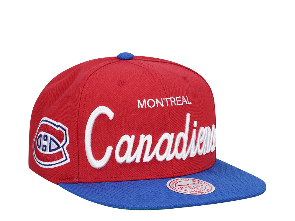 Mitchell & Ness Montreal Canadiens Vintage Script Snapback Cap