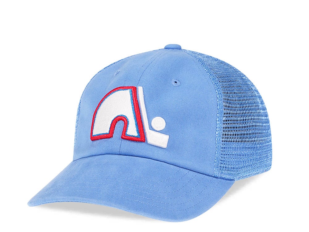 American Needle Quebec Nordiques Blue Trucker Strapback Cap