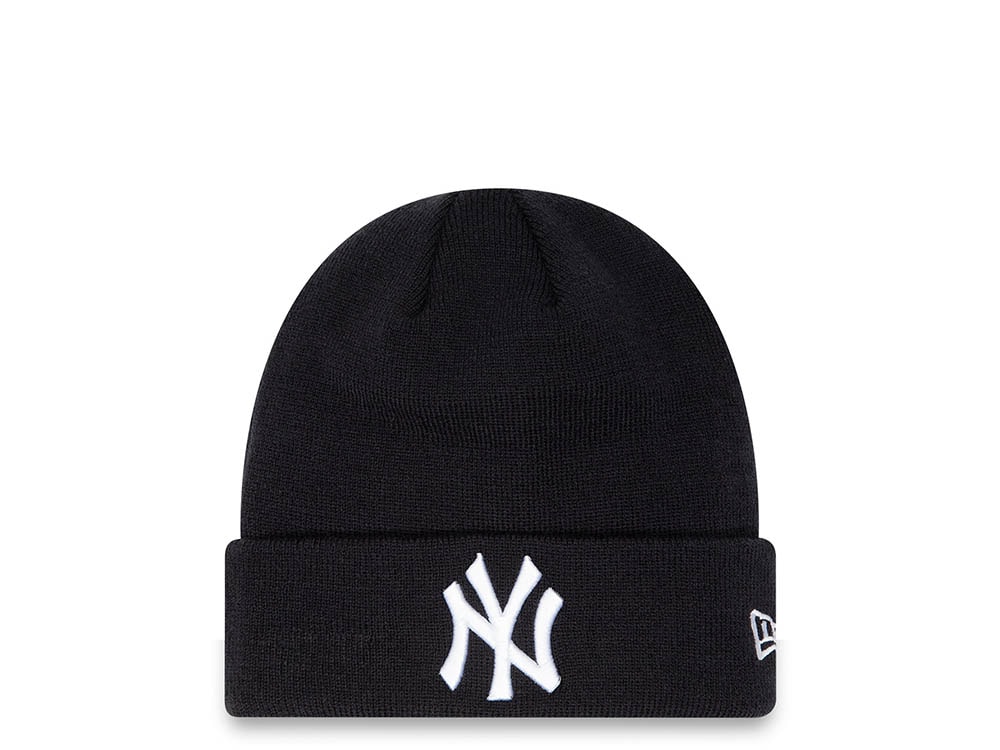 New Era New York Yankees Essential Cuff Beanie Black Mutse