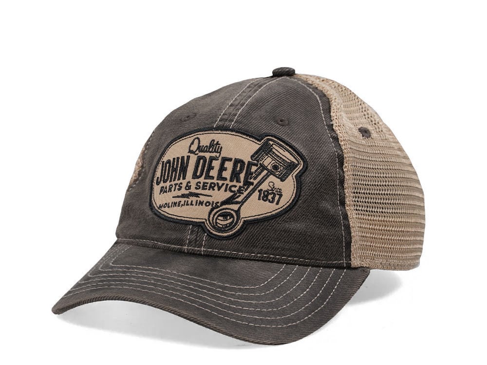 John Deere Parts And Service Vintage Trucker Snapback Cap