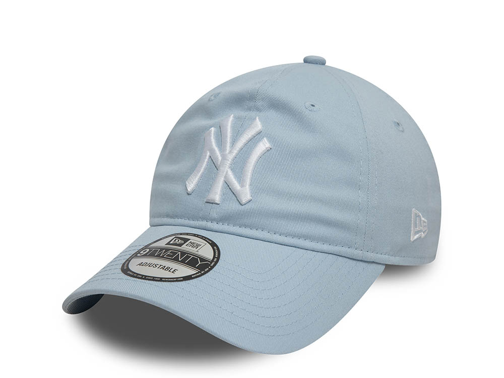 New Era New York Yankees League Essential Pale Blue 9Twenty Strapback Cap