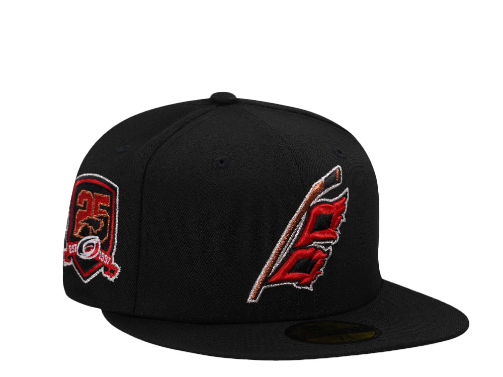 New Era Carolina Hurricanes 25th Anniversary Black Prime Edition 59Fifty Fitted Cap