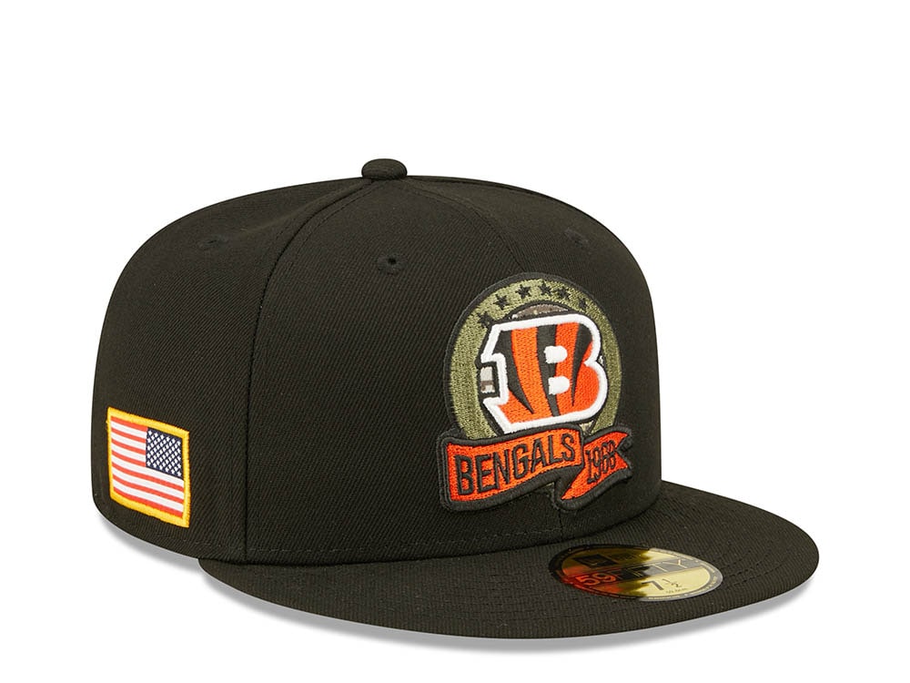 New Era Cincinnati Bengals Salute to Service 2022 Fitted 59Fifty Cap