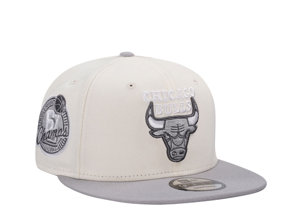 New Era Chicago Bulls 6x Champs Chrome Two Tone Edition 9Fifty Snapback Hat