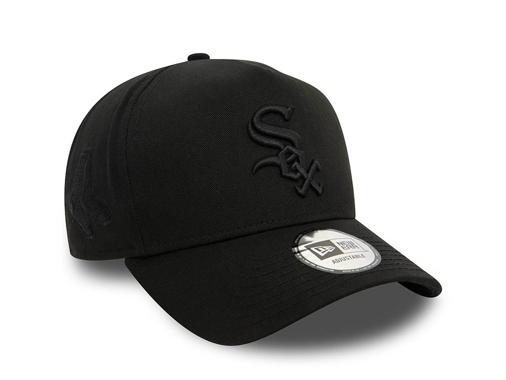 New Era Chicago White Sox Monochrome Black A Frame Snapback Cap