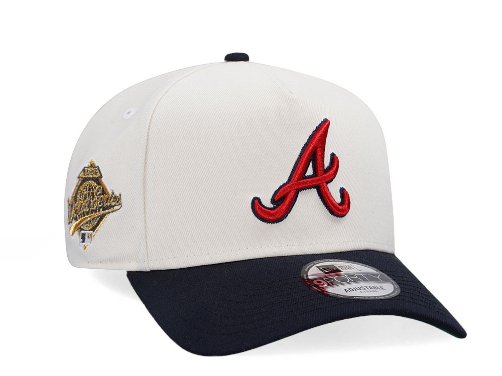 New Era Atlanta Braves World Series 1995 Chrome Edition A Frame Snapback Cap