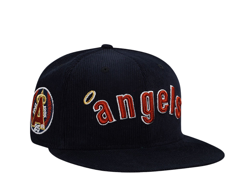 New Era California Angels 25th Anniversary Corduroy Throwback Edition 59Fifty Fitted Cap