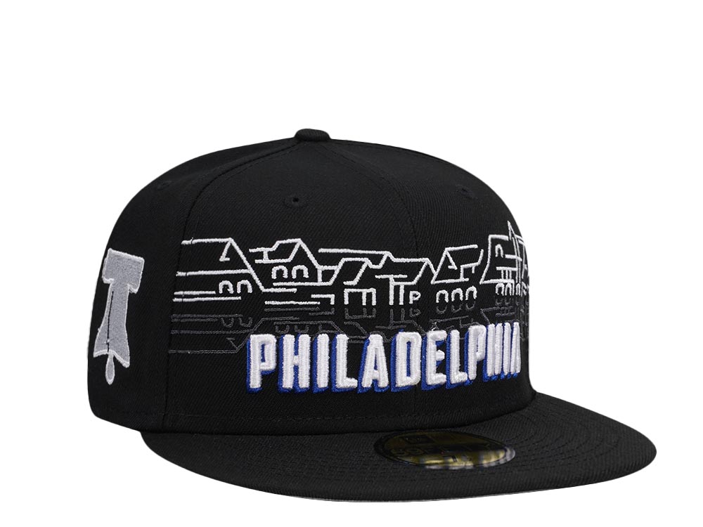 New Era Philadelphia 76ers Black City Edition 59Fifty Fitted Hat