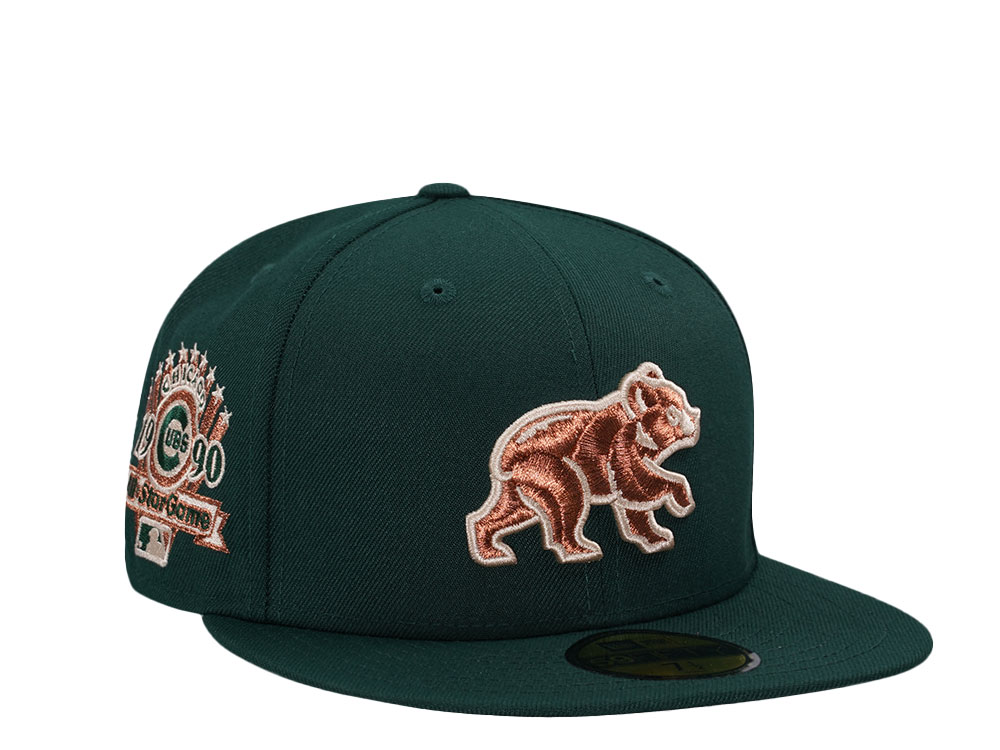 New Era Chicago Cubs All Star Game 1990 Dark Green Copper Prime Edition 59Fifty Fitted Hat