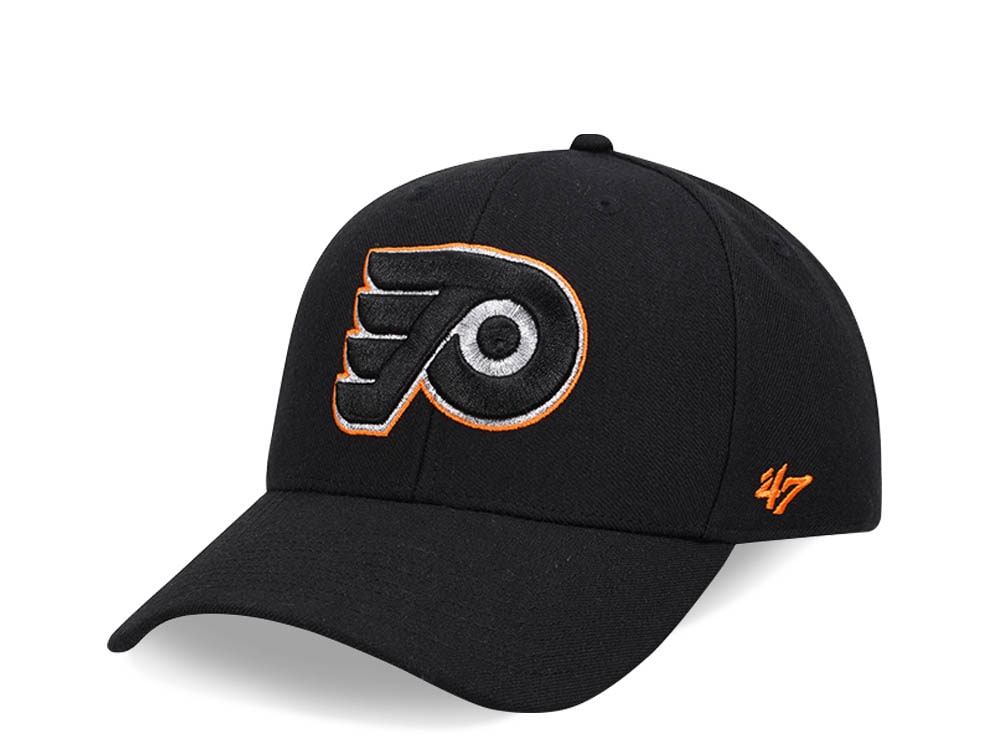 47Brand Philadelphia Flyers Black Metallic MVP Snapback Hat