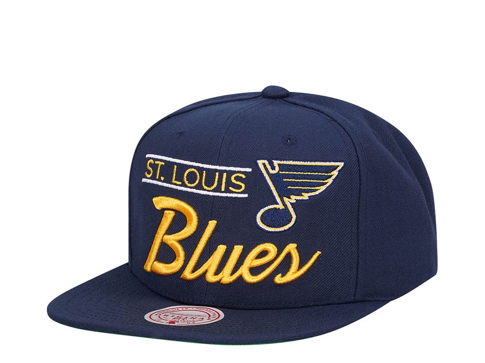 Mitchell & Ness St. Louis Blues Lock Up Vintage Snapback Hat