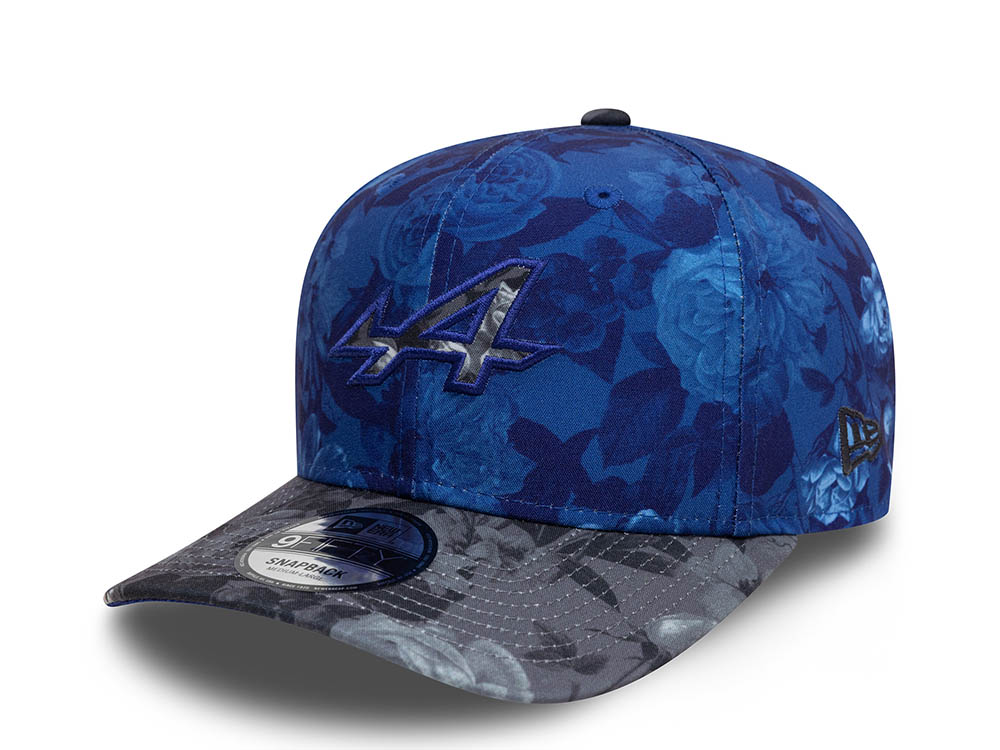 New Era Alpine Racing Tonal Floral Blue 9Fifty Original Fit Snapback Cap