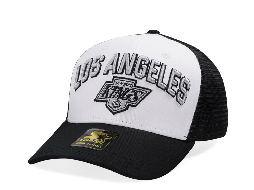 Starter Los Angeles Kings Penalty Curved Trucker Snapback Cap