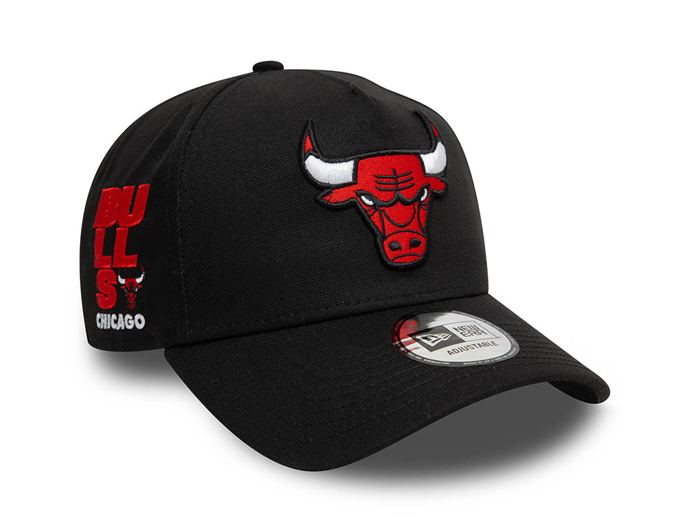 New Era Chicago Bulls NBA Patch Black 9Forty A Frame Snapback Cap