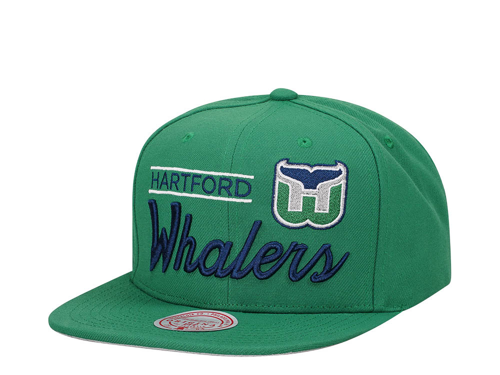 Mitchell & Ness Hartford Whalers Lock Up Vintage  Snapback Cap