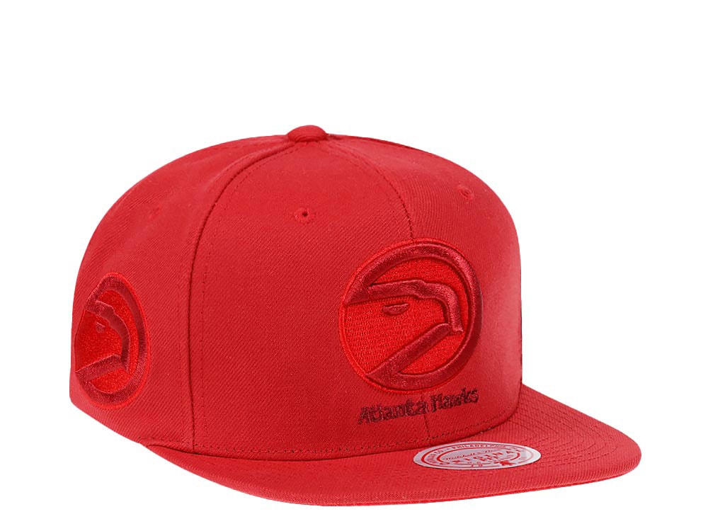 Mitchell & Ness Atlanta Hawks Red Hardwood Classic Snapback Hat