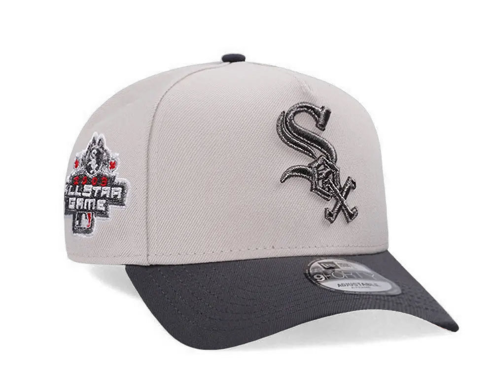 New Era Chicago White Sox All Star Game 2003 Chrome Two Tone 9Forty A Frame Snapback Hat