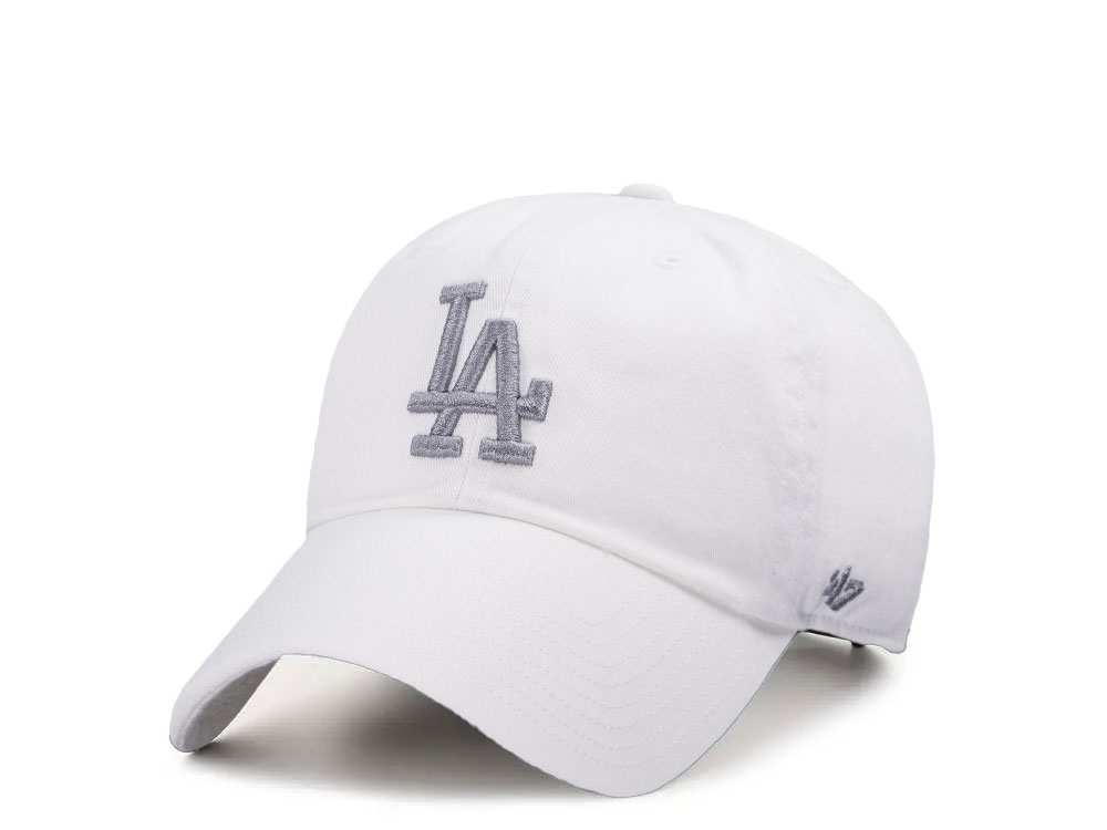 47Brand Los Angeles Dodgers Classic White Clean up Snapback Cap