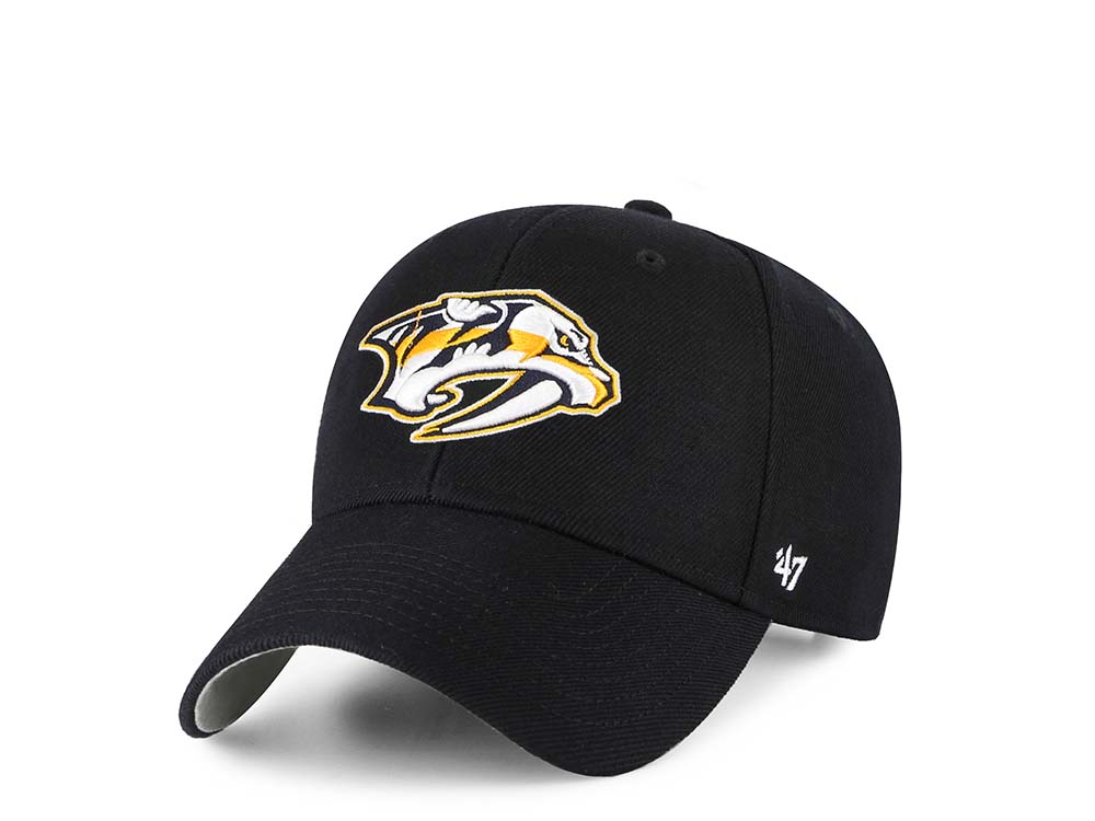 47Brand Nashville Predators Classic Black Strapback Hat