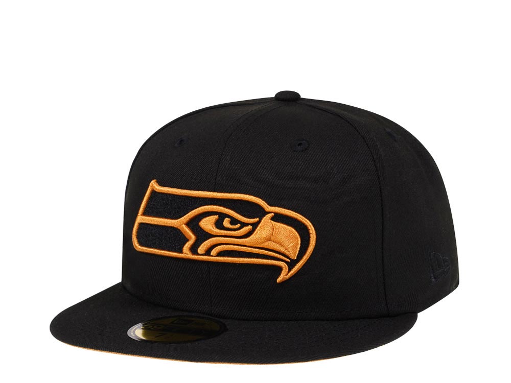 New Era Seattle Seahawks Black Toast Prime Edition 59Fifty Fitted Hat