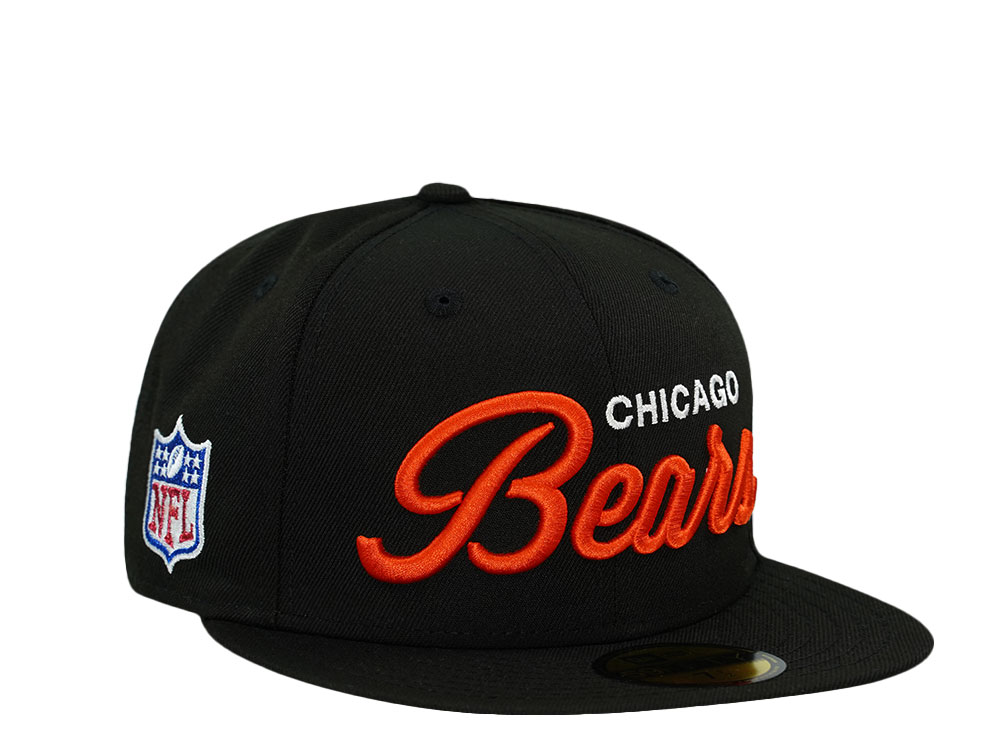 New Era Chicago Bears Black Throwback Prime Edition 59Fifty Fitted Hat