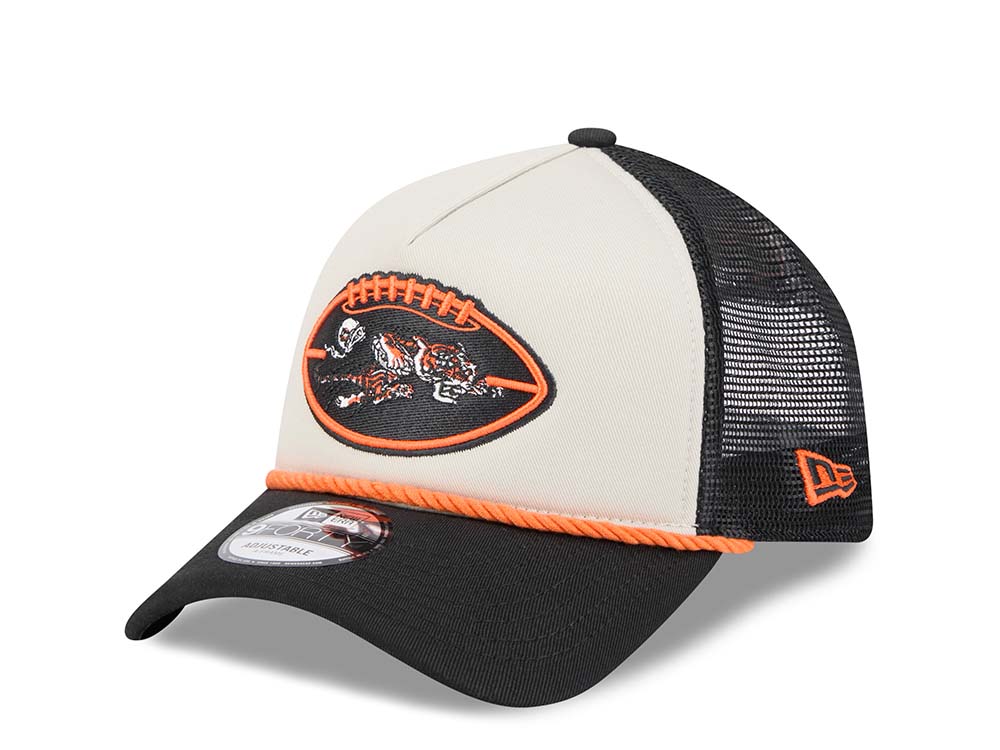 New Era Cincinnati Bengals Sideline 2024 9Forty A Frame Trucker Snapback Cap