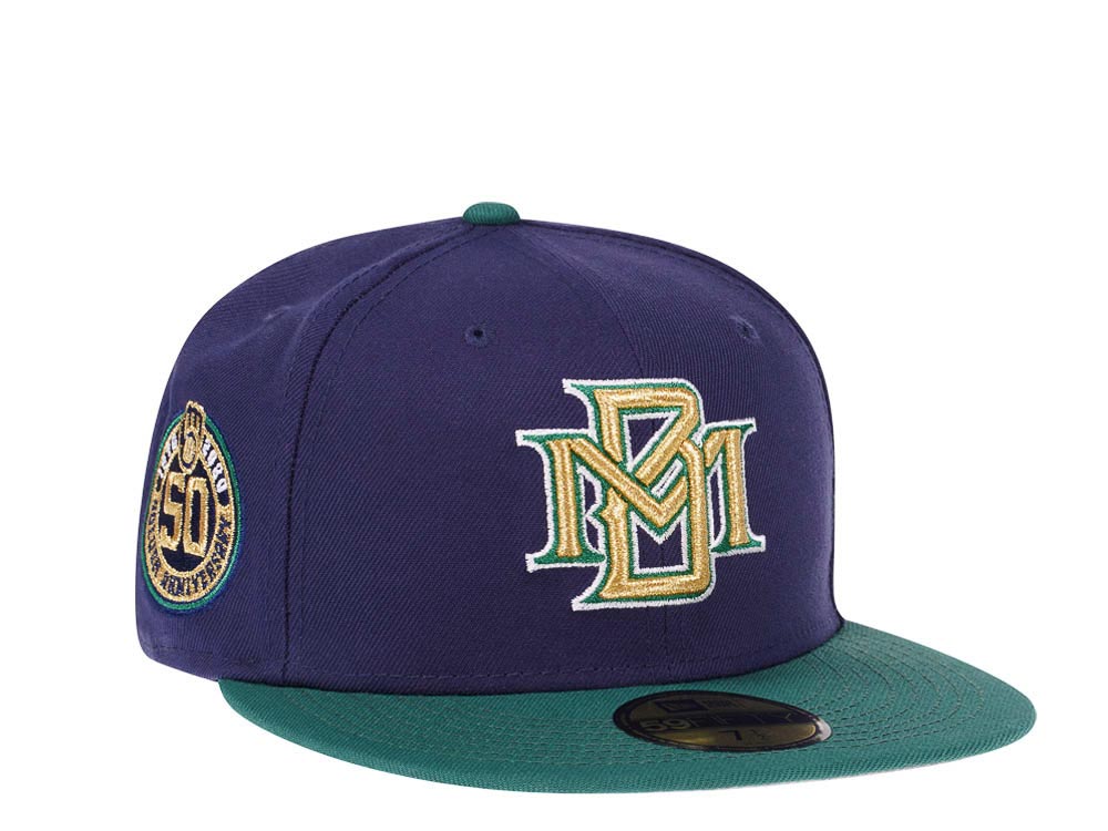 New Era Milwaukee Brewers 50th Anniversary Two Tone Edition 59Fifty Fitted Hat