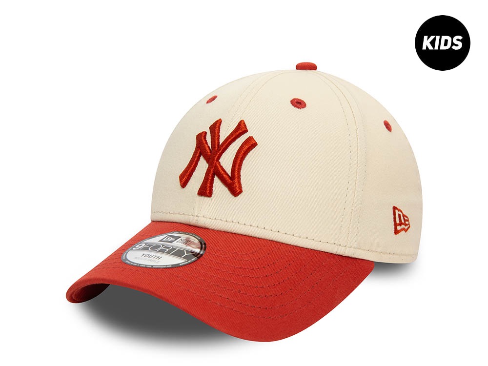 New Era New York Yankees Chrome Two Tone Kids 9Forty Strapback Cap