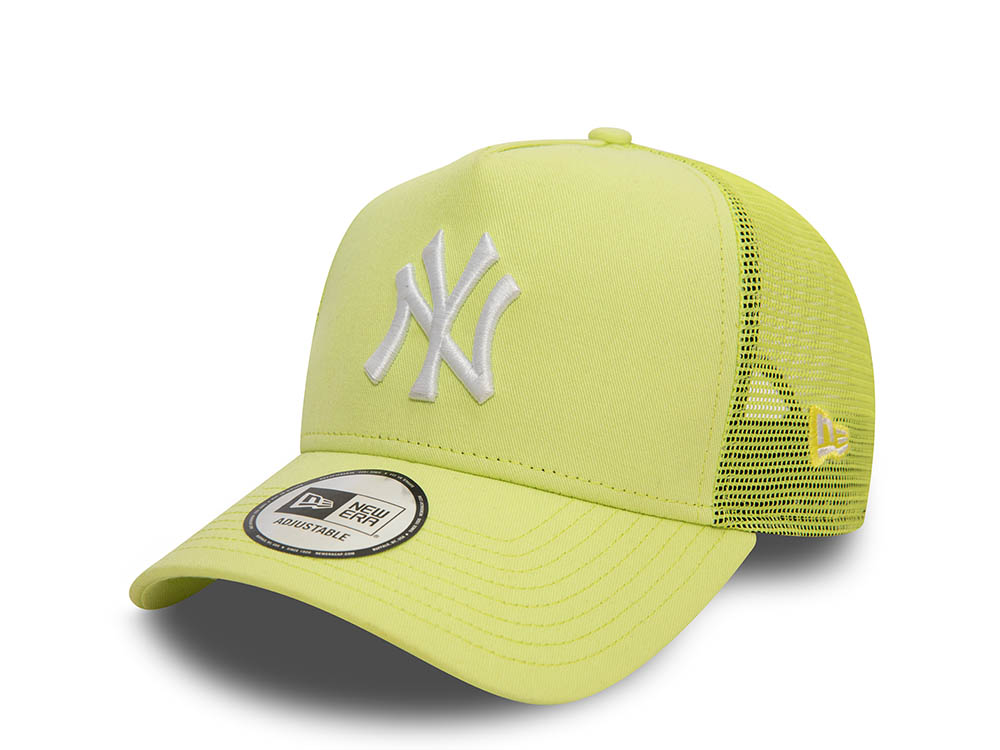 New Era New York Yankees League Yellow Trucker A Frame Snapback Cap