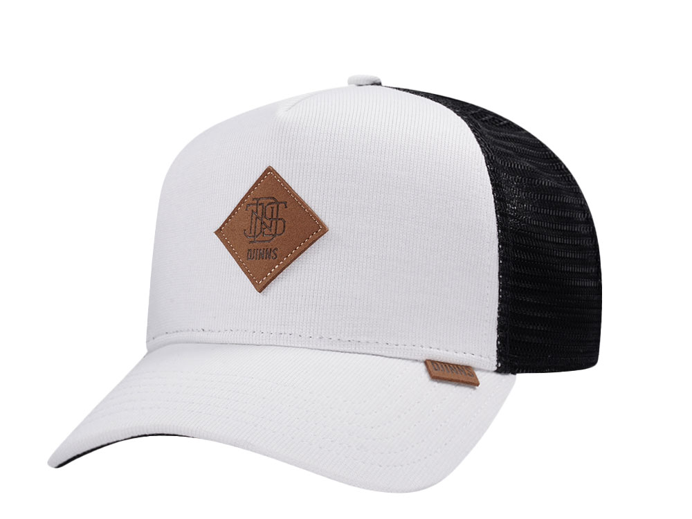 Djinns Cotton Knit White Trucker Snapback Hat