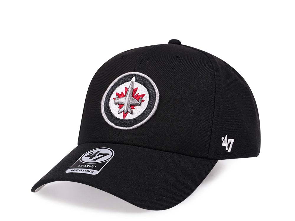 47Brand Winnipeg Jets Classic Black Strapback Hat