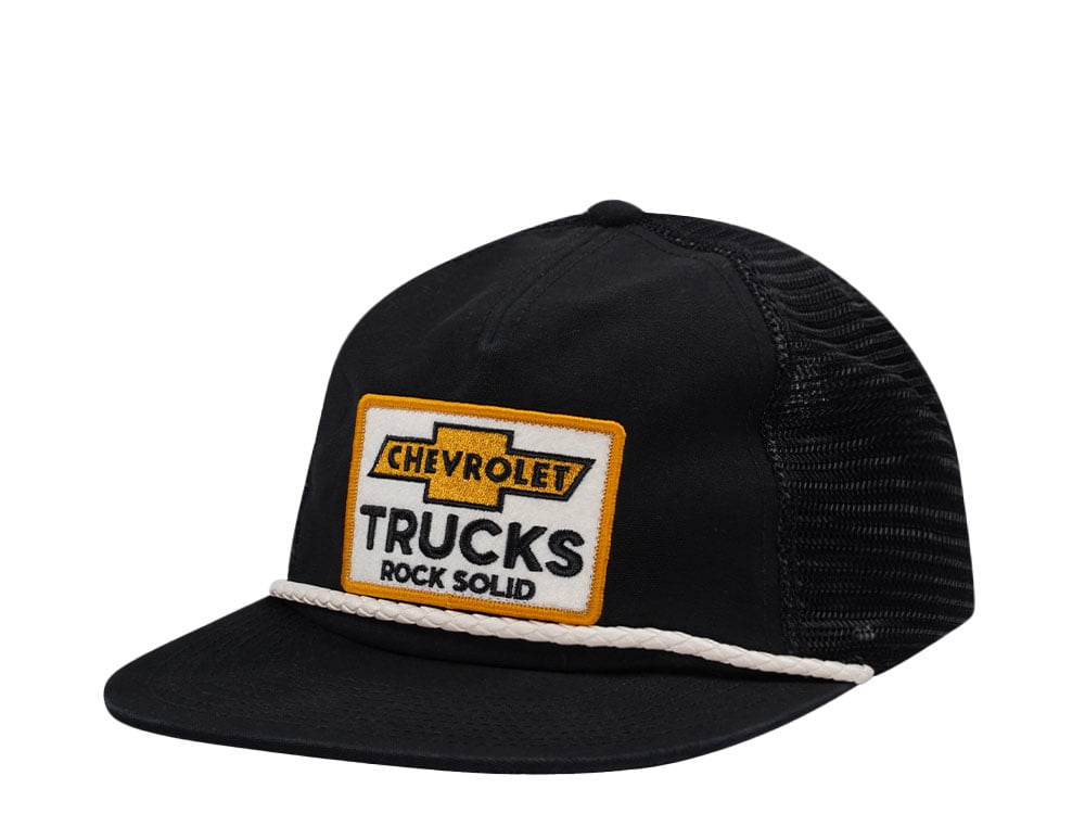 American Needle Chevrolet Wyatt Black Edition Trucker Snapback Cap