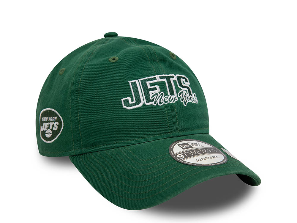 New Era New York Jets NFL Script Green 9Twenty Strapback Cap