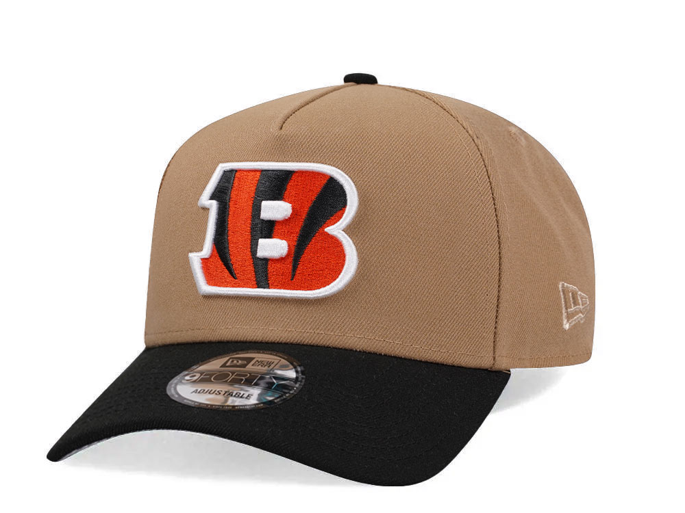 New Era Cincinnati Bengals Khaki Two Tone Edition 9Forty A Frame Snapback Hat